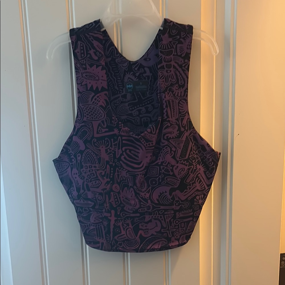Janji Purple Sleeveless Bustier Tank Top